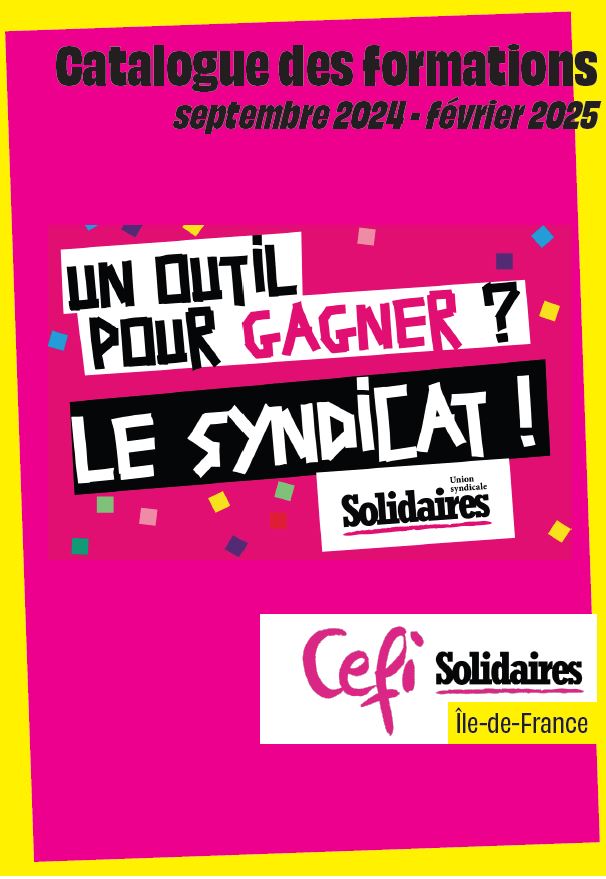 Formations du Cefi Ile-de-France, second semestre 2024.