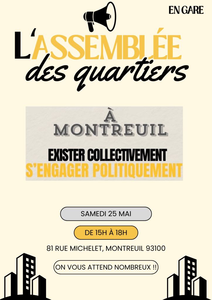 L&rsquo;Assemblée des quartiers, samedi 25 mai.