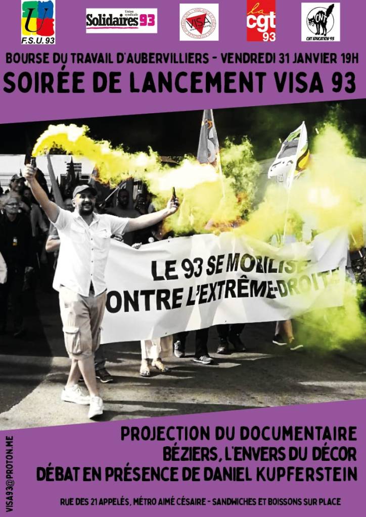 Création d’une antenne Vigilance et Initiatives Syndicales Antifascistes 93 (VISA 93)