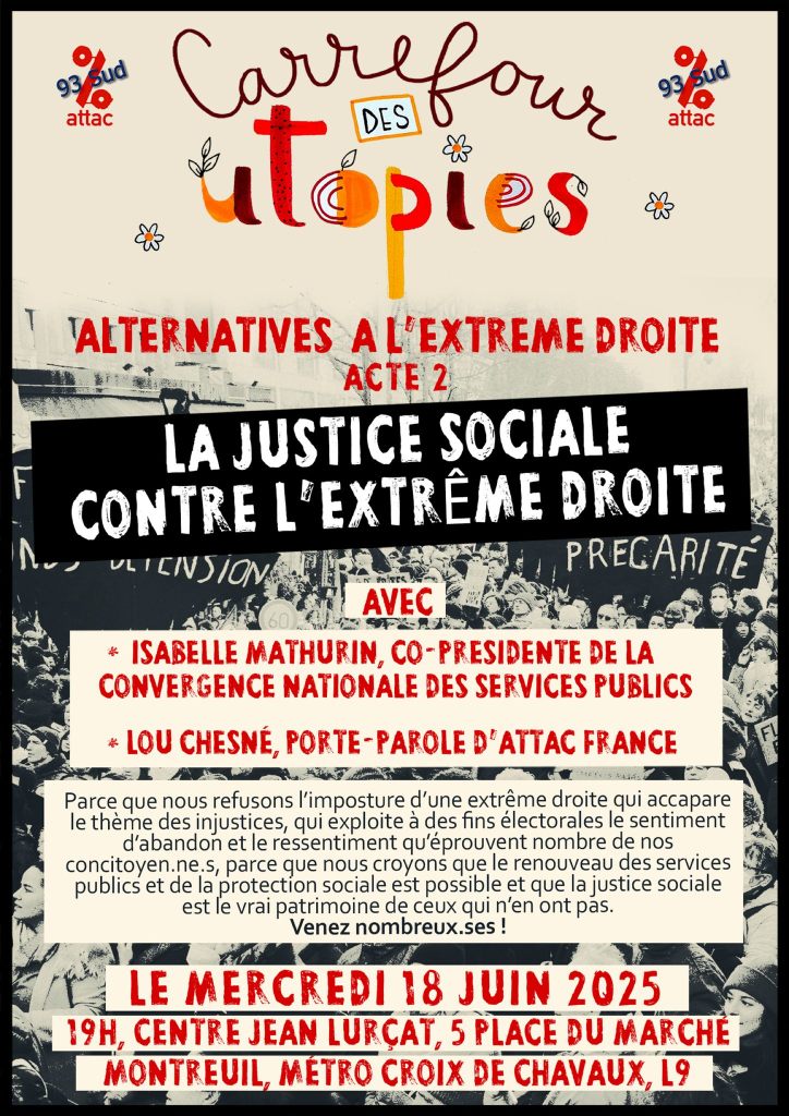 Carrefour des utopies, 18 juin.