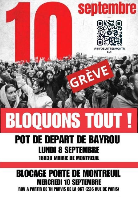 Bloquons tout le 10 septembre !