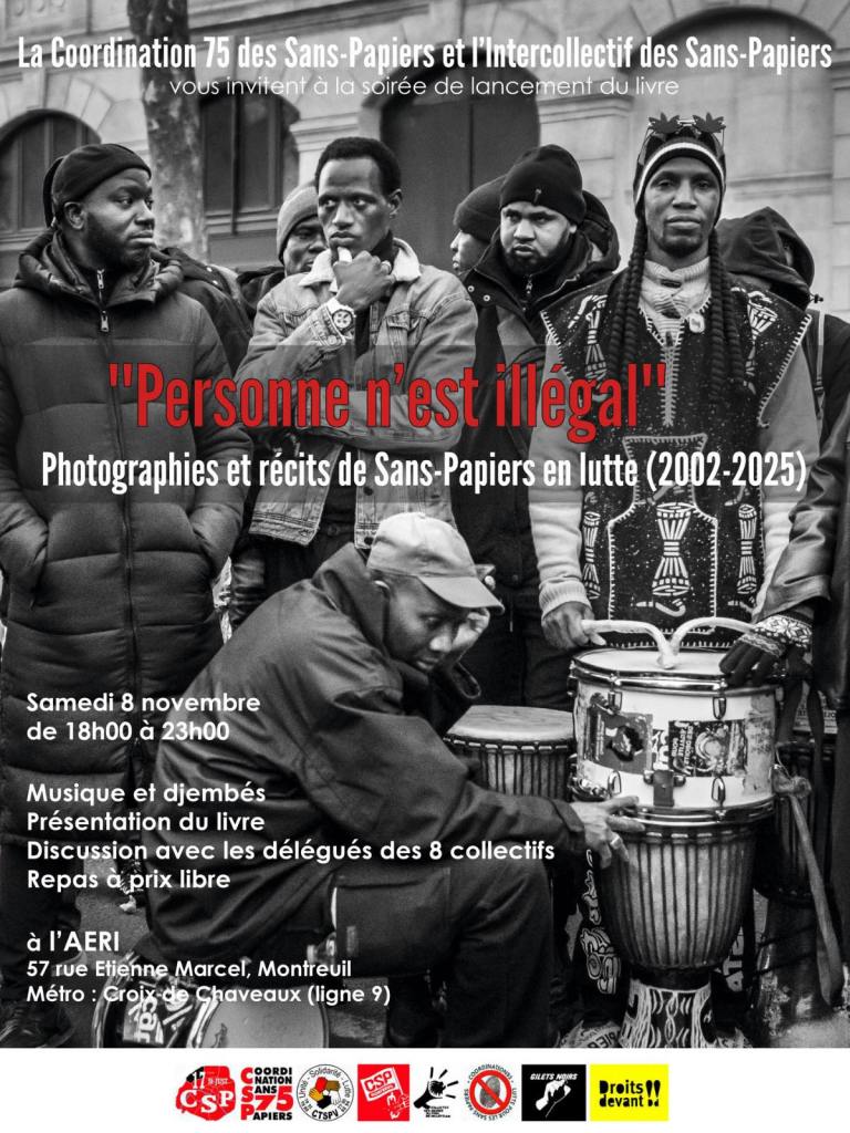 Présentation de &laquo;&nbsp;Personne n&rsquo;est illégal&nbsp;&raquo; à l&rsquo;AERI le 8 novembre.