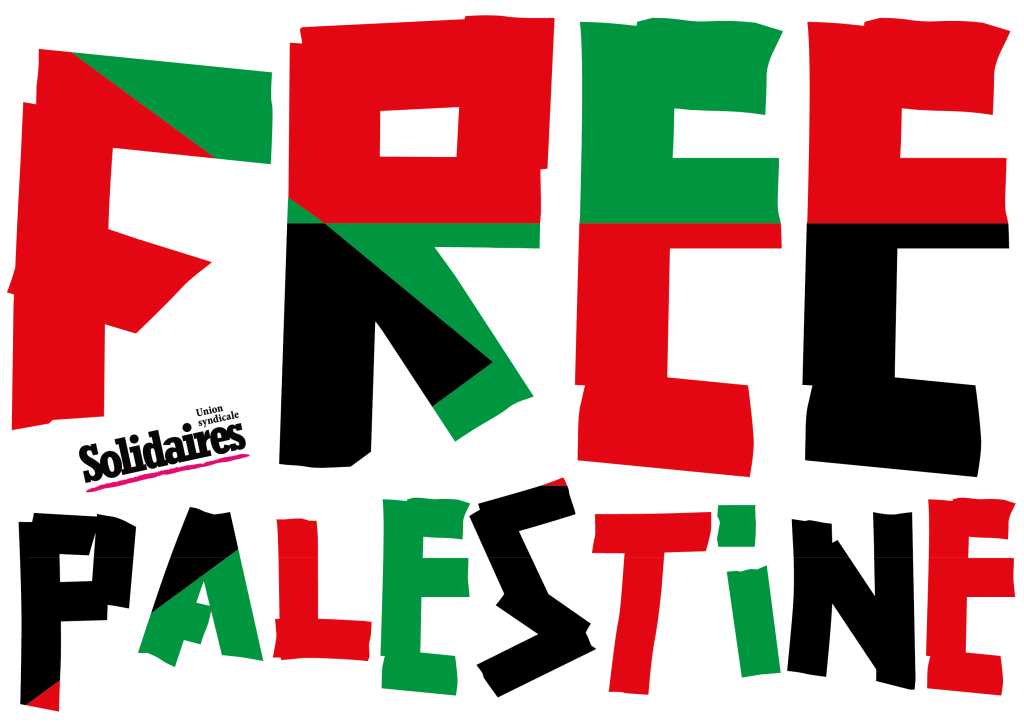 Réunion publique retour de la délégation de Solidaires en Palestine le 20 mars.